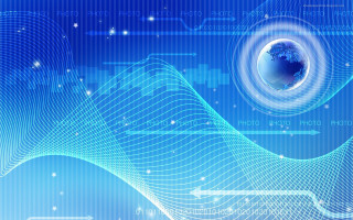 Blue abstract background earth wave - a blue earth free wallpaper
