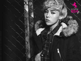 Woman jacket standing fence chain - expressionism free wallpaper