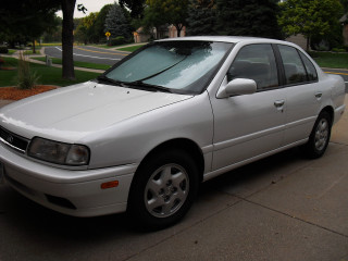 White car parked tree sidewalk - carl morris free wallpaper