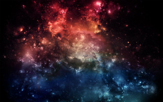 Colorful space stars black blue - a colorful space free wallpaper