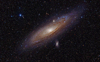 Colorful galaxy bright blue disk - dean roger free wallpaper