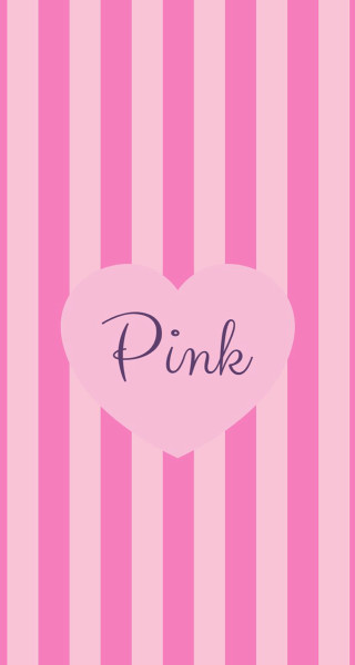 Pink heart word pink striped - a pink heart free wallpaper for mobile