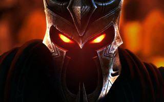 Demonic man glowing eyes red 2 - a demonic looking man free wallpaper