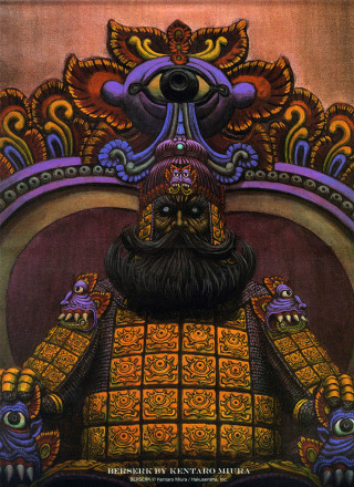 Bearded man large mask painting - michael kaluta free wallpaper for mobile