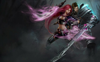 Couple people sword in hands - a sword and a sword free wallpaper