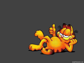 Cartoon character thumbs up black - a thumb free wallpaper