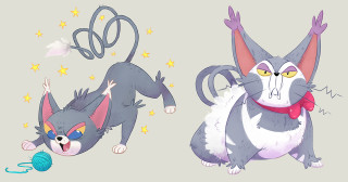 Cats next to each other - a couple of cats free wallpaper