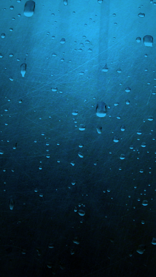 Blue background water drops sky 2 - free rain wallpaper for mobile