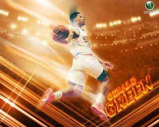 Basketball player running neon background - process art free wallpaper