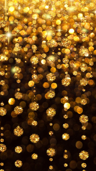Gold glitter background stars sparkles - particle free wallpaper