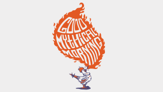 Cartoon character flame words back - a screenprint free wallpaper for desktop