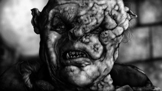 Creepy man hair eyes hands - ed binkley free wallpaper