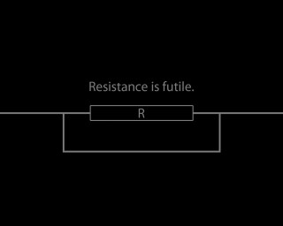 Resistance is futile black white - a wireframe diagram free wallpaper