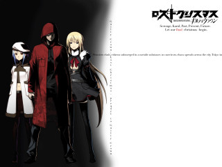 Anime couple black background white - a white border free wallpaper for desktop