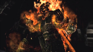 Demonic woman sword fire background - demonic free wallpaper for desktop