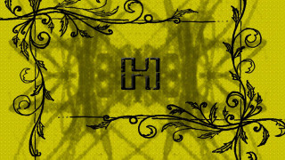 Gothic plant frame h silkscreen - the middle free wallpaper for desktop