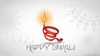Red candle flame happy diwali - light effect free wallpaper
