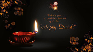 Lit candle happy diwali dark 3 - free holidays wallpaper