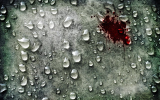 Blood stain wall water drops - drop of water free wallpaper
