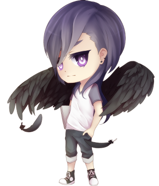 Cartoon character purple hair wings - cedric seaut keos masons free wallpaper for tablet
