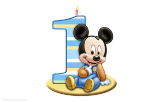 Mickey mouse birthday cake candle 3 - free holidays wallpaper