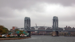 Bridge cityscape cloudy sky hudson - a few car free wallpaper