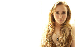 Woman long hair necklace white 2 - a white room free wallpaper