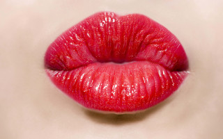 Lips red stain airbrush bálint - airbrush free wallpaper for desktop