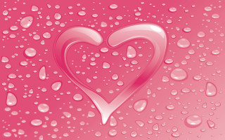 Heart shaped water droplet pink - cindy wright free wallpaper for desktop