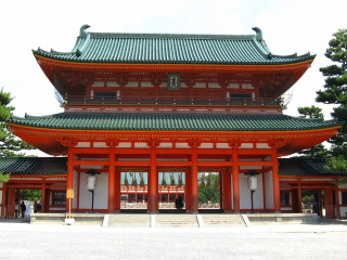 Tall red building green roof - a tall tower free wallpaper
