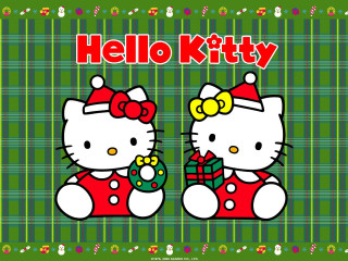 Hello kitty christmas card present - present free wallpaper