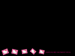 Hello kitty pink heads black - kitty wallpaper free wallpaper