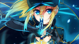 Anime character sword hat hand - a sword and a hat free wallpaper