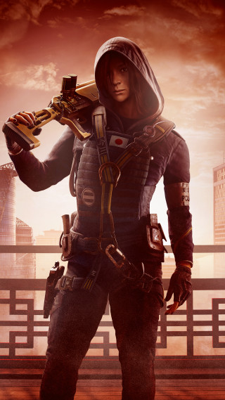 Man hooded jacket gun city - jacket holding free wallpaper