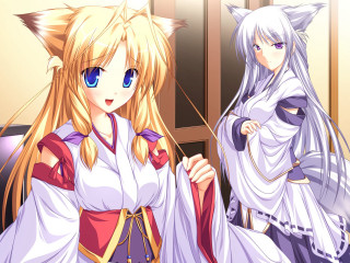 Anime characters white purple outfits 2 - outfit free wallpaper for desktop