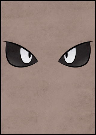 Square black frame eyes white - dull free wallpaper for mobile