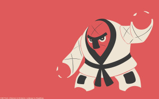 Cartoon character red background mask - mask free wallpaper