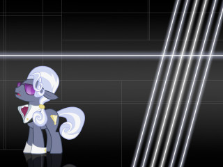 Cartoon pony sunglasses black background - epic scale free wallpaper