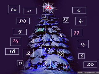 Christmas tree numbers star middle - a star above free wallpaper