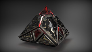 Black red object red triangle - a red triangle free wallpaper