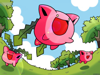 Cartoon pig flying air another - pokemon free wallpaper for desktop