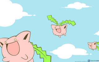 Flying pigs in the air - a pig free wallpaper