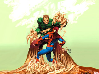 Fighting over mountain top sky - color scheme free wallpaper