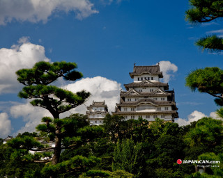 Tall white building tower trees 2 - japan daualset free wallpaper