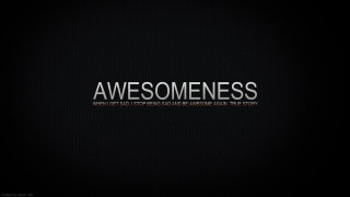 Black background awesomeness silver middle - cynical free wallpaper for desktop