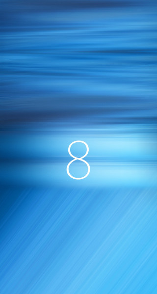 Blue background white eight side - a tilt shift photo free wallpaper for mobile