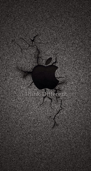 Cracked apple logo black background - cracked free wallpaper for mobile