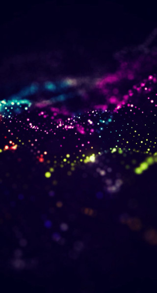 Blurry colorful light dark night - a blurry image free wallpaper for mobile