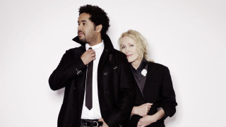 Man woman black clothing black - a black coat free wallpaper