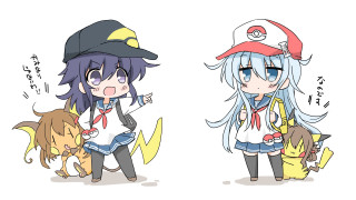 Anime characters hats tails cat - pokemon free wallpaper